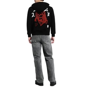 Sudadera Con Capucha Solar Kings De Amiri Wes Lang, Color Negro
