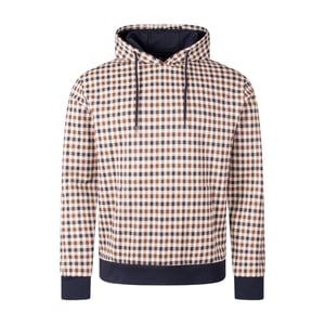 Sudadera Con Capucha Aquascutum Active Iconic Club Check Beige