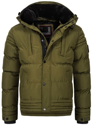 Chaqueta de invierno para hombre Alessandro Salvarini AS-281 con forro de borreguito y capucha extraíble