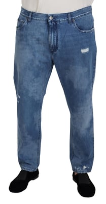 Jeans Desgastados de Corte Relajado