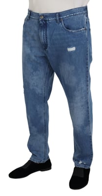 Jeans Desgastados de Corte Relajado