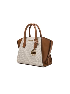 Michael Kors Avril Pequeño Bolso de Logo y Cuero