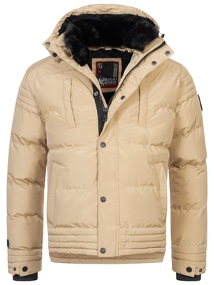 Chaqueta de invierno para hombre Alessandro Salvarini AS-281 con forro de borreguito y capucha extraíble