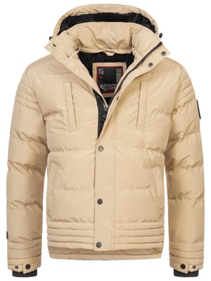 Chaqueta de invierno para hombre Alessandro Salvarini AS-281 con forro de borreguito y capucha extraíble