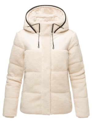 Chaqueta teddy tipo puffer Marikoo para mujer con capucha – Kaguraa