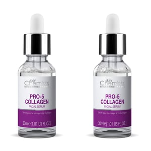 skinChemists Pro-Collagen 5 Suero Facial 30ml x 2 Paquete Dúo