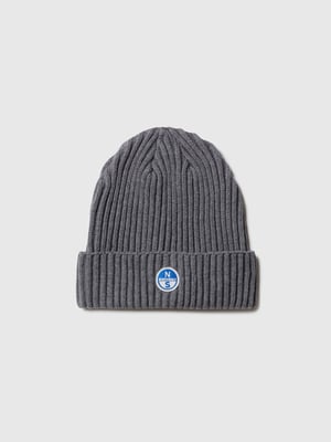 Gorro North Sails de canalé ancho con parche de logo