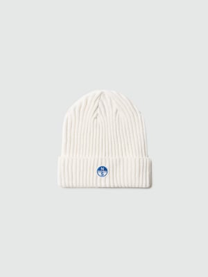 Gorro North Sails con canalé ancho y parche con logo