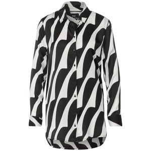 Blusa de Manga Larga con Estampado Abstracto