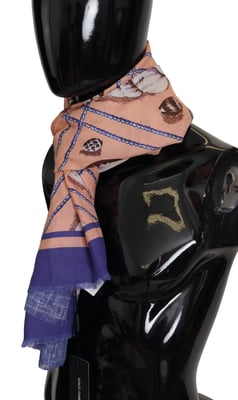 Bufanda Dolce Gabbana Ms6164 Durazno Púrpura