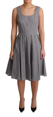 Vestido Sin Mangas Aline Geométrico Dolce Gabbana