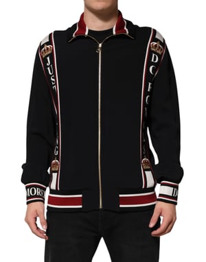 Chaqueta con cremallera de letras de corona