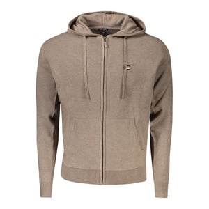 Sudadera con Capucha de Tejido con Cremallera Estilo Casual