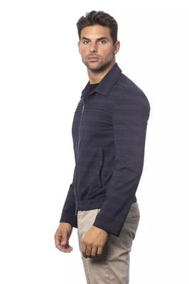 Chaqueta de Cuadros con Cierre Estilo Casual
