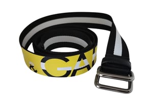Cinturón con Hebilla y Estampado de Logo