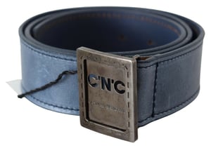 Cinturón de Cuero para Hombre con Hebilla Cuadrada