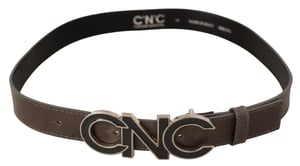 Cinturón de Cuero con Hebilla de Logo CNC