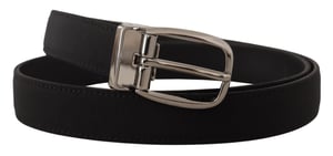 Cinturón de Piel Negra Estilo Clásico