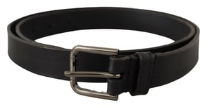 Cinturón de Cuero Hebilla de Gunmetal