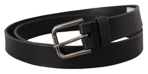 Cinturón de Cuero Hebilla de Gunmetal