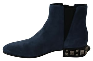 Botas de tobillo de ante con detalles de tachuelas
