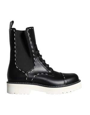 Botas de cuero con cordones Dg0123