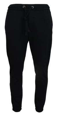 Joggers negros sólidos