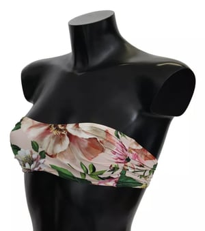 Bikini sin tirantes con estampado floral