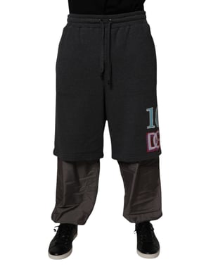 Pantalones de chándal con capas y logo bordado