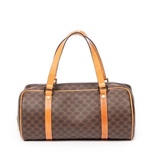Celine Small Bowling Bag  en Marrón Lona recubierta