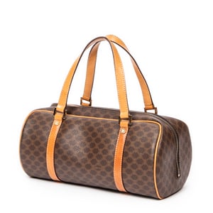 Celine Small Bowling Bag  en Marrón Lona recubierta