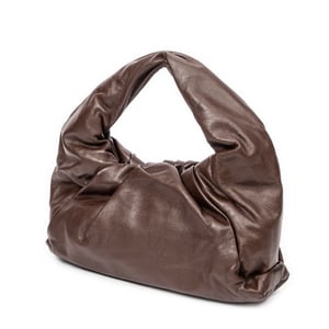 Bottega Veneta The Shoulder Pouch Bag  en Marrón/Negro/Blanco Piel de becerro