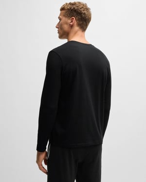 Camiseta de manga larga en negro
