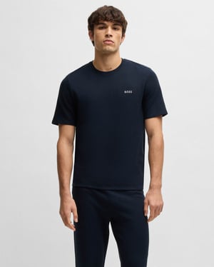 Camiseta de pijama en azul oscuro