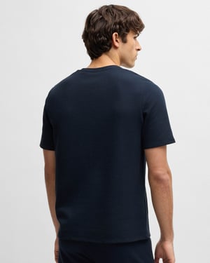 Camiseta de pijama en azul oscuro