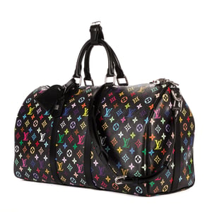 Louis Vuitton Re-Edition Takashi Murakami Multicolore Keepall 50 en Negro/Multicolor Lona recubierta