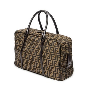 Fendi Duffle Bag  en Beige/Marrón oscuro Lienzo