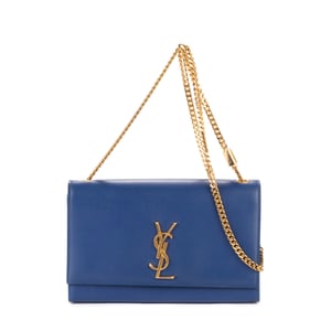 Yves Saint Laurent Tassel Kate Medium en Azul marino Piel de becerro