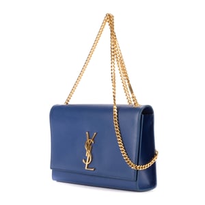 Yves Saint Laurent Tassel Kate Medium en Azul marino Piel de becerro