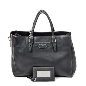 Balenciaga Mini Papier A4 Tote  en Negro Piel de becerro