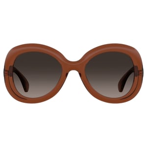 Gafas de sol redondas marrones con lentes SF de Moschino