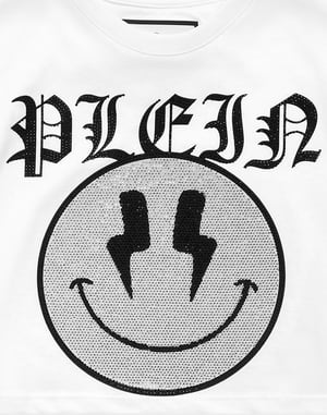 Cropped T-Shirt Round Neck Ss Smile