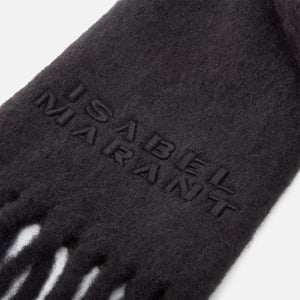 Bufanda de cuadros Firny en negro de Isabel Marant