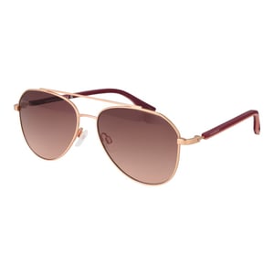 Gafas de sol de goma color rosa dorado
