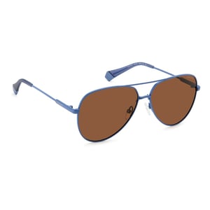 Gafas de sol de acero inoxidable azules