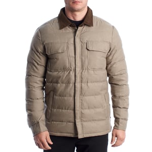 Chaqueta acolchada para hombre con cuello de camisa 66559