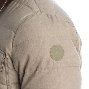 Chaqueta acolchada para hombre con cuello de camisa 66559