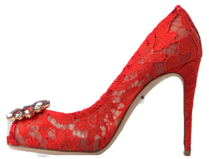 Zapatos de tacón alto de encaje con punta descubierta