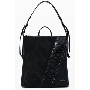 Mochila de mujer negra de polietileno Desigual