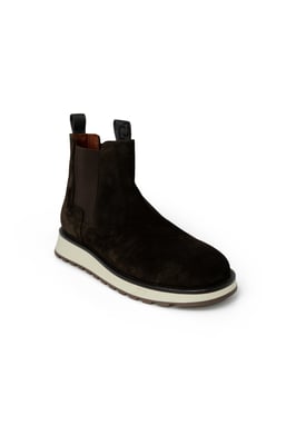 Botas Chelsea de ante con suela de goma
